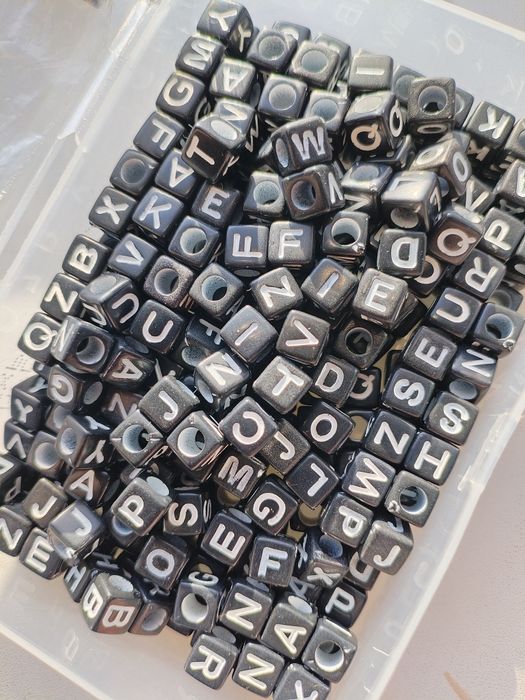 бусы буквы для браслетов
