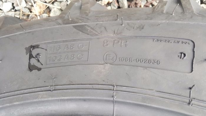 7.50-20 BKT model tractiune 4x4 cauciucuri noi cu garantie 2 ani 8 PR