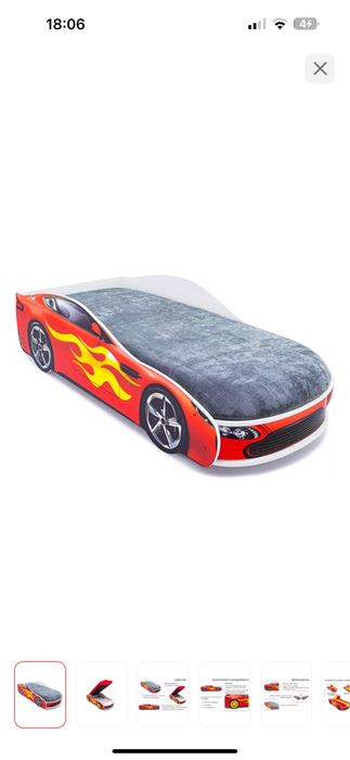 Кровать для мальчиков, машина