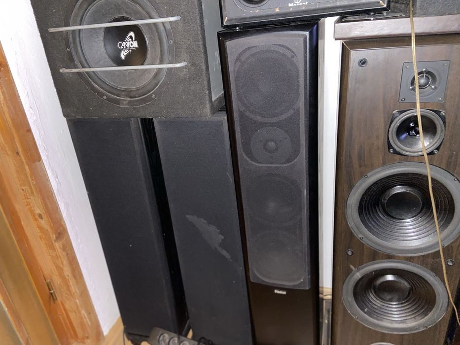 Boxe podea cu amplificator sony