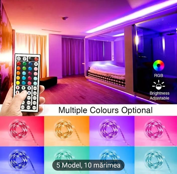 Banda LED 10 metri, ambianță TV, camera
