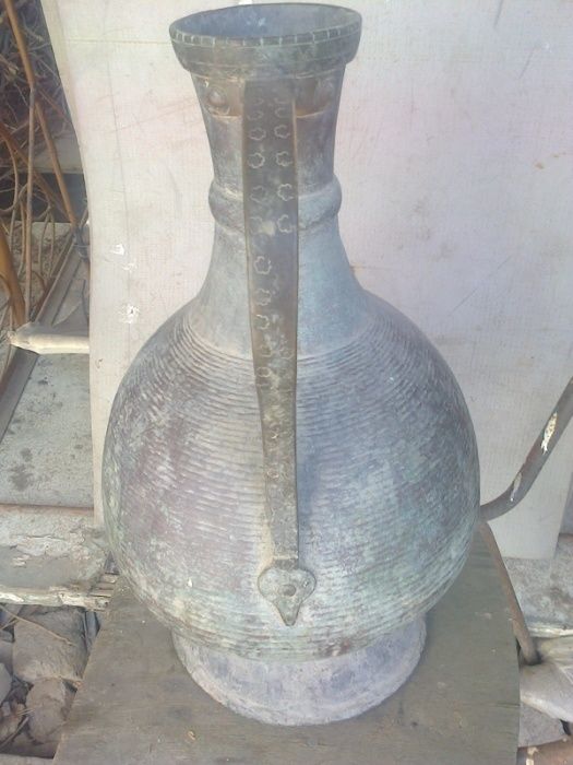 Антиквариат 100-летный човгум из чистой меди работа Хивинских мастеров