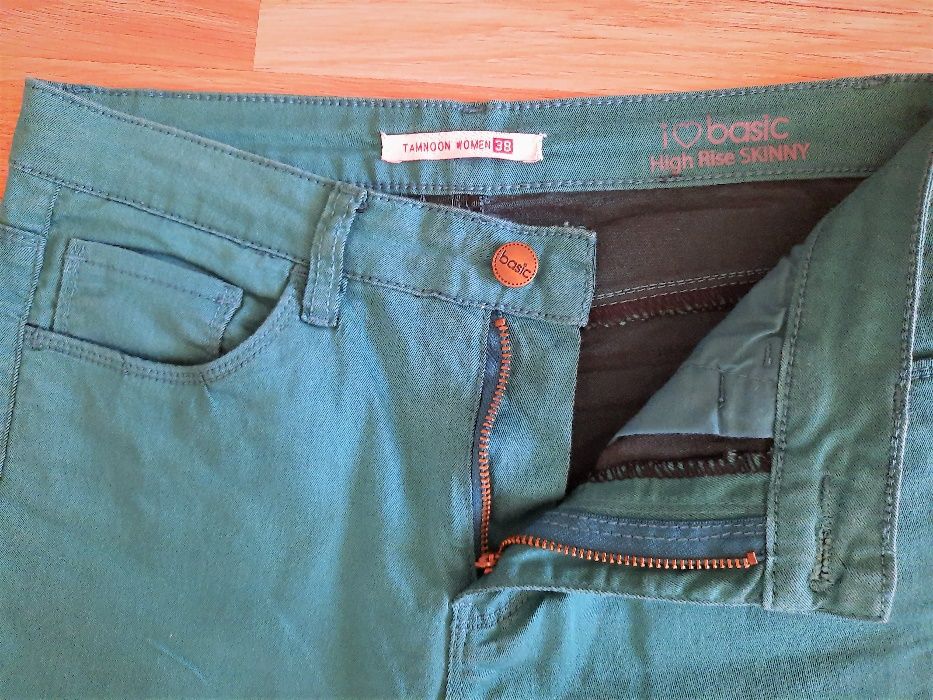 Pantaloni de vara skinny, bumbac supraelastic