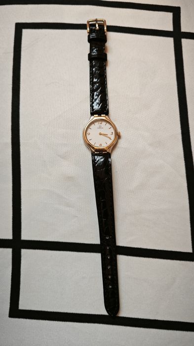 Ceas OMEGA De Ville Swiss Made Ladies Quartz 18K Gold Plated