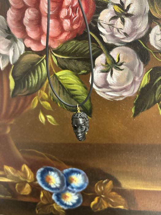 Accesoriu lant  Cap Buddha 18k