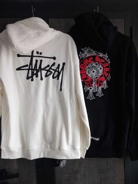 Суичър Stussy , Chrome Hearts zip hoodie