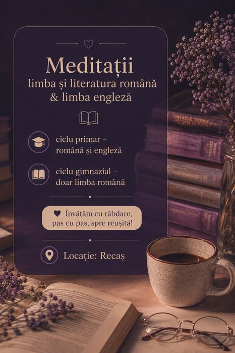 Ofer meditatii romana Recas