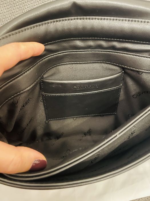 Кожена чанта Calvin Klein