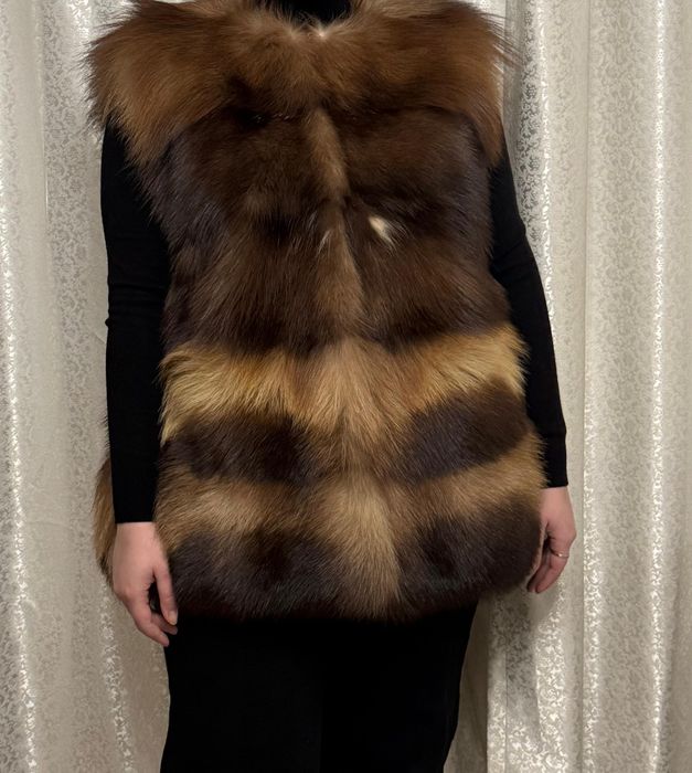 Безрукавка натуральный мех