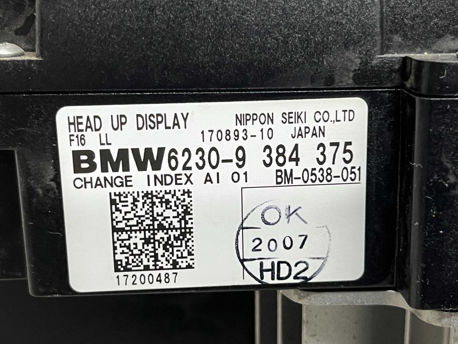 Head Up Display HUD BMW X6 F16