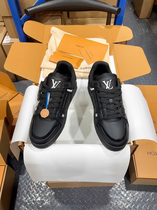 Negru Noul LV Bărbaţi Femei Pantofi