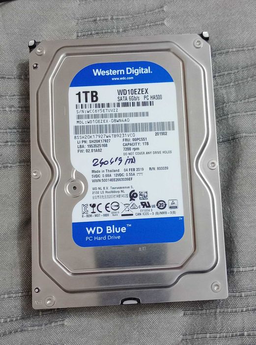 Hard Disk PC HDD Western Digital 1TB WD10EZEX 3.5 inch 100% health