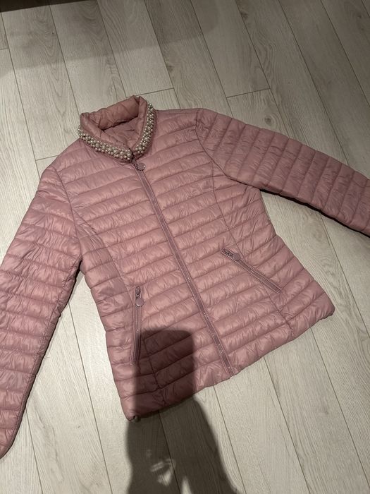 Дамско яке в пудрено розово