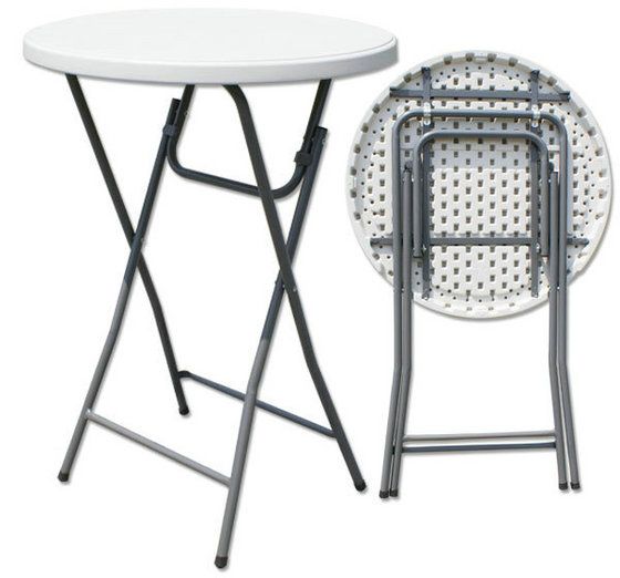 Masa pliabila cocktail HDPE, mese stand up receptie, bar, standing
