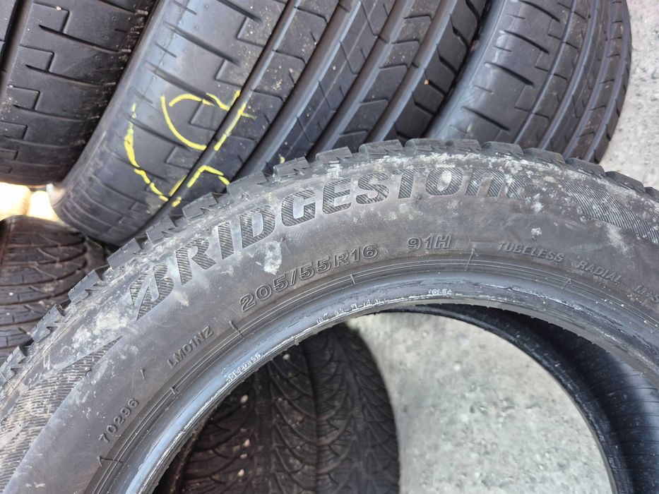 4 Anvelope M+S - 205/55/16 - BRIDGESTONE - Stare F BUNA - DOT 2018 !