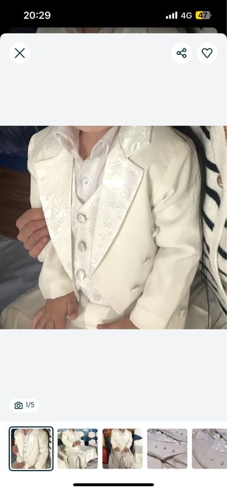 Костьюмчик смокинг детский на 2-3 годика