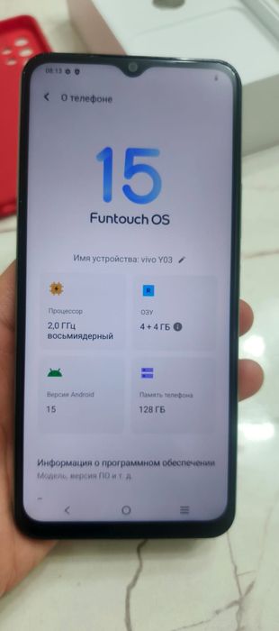 Vivi Y03 память 128гб