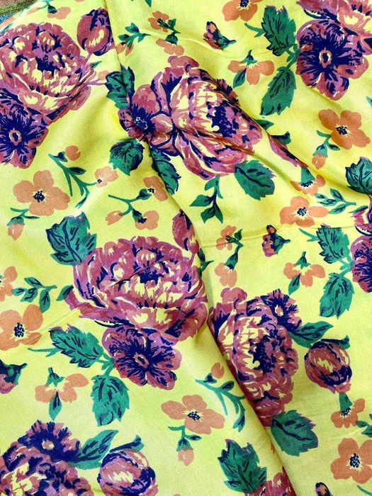 Крепсатин советский, натуральные ткани из сундуков, чистые