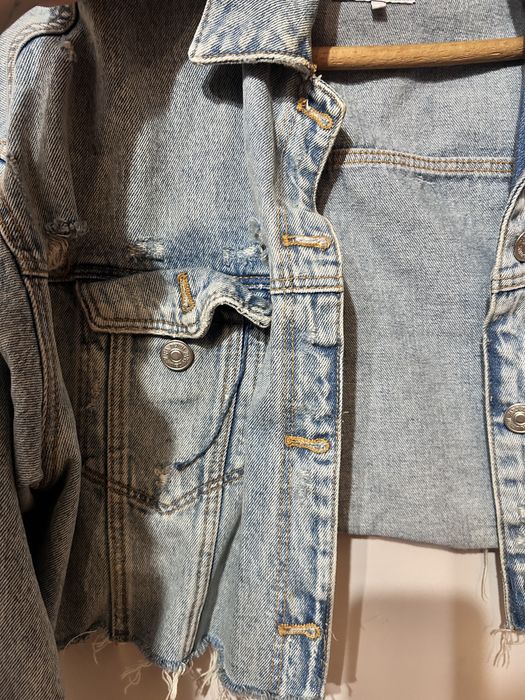 Късо дънково яке Zara