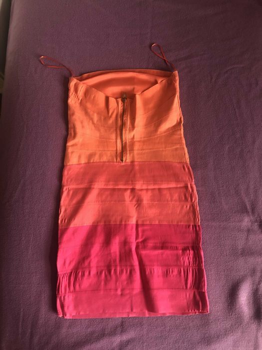 Цветна къса рокля