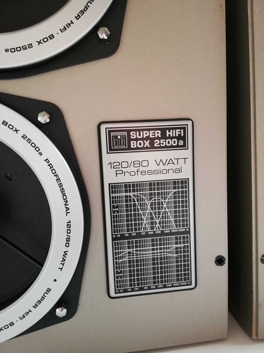 Set Boxe GRUNDIG Box 2500A - 4 cai/120 watt/4 Ohm/Impecabile/RFG