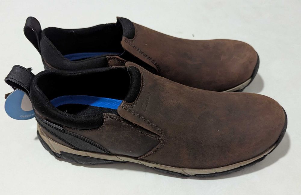 Clarks Waterproof Leather Moc мъжки кожени водонепропускливи обувки 46 от Сащ