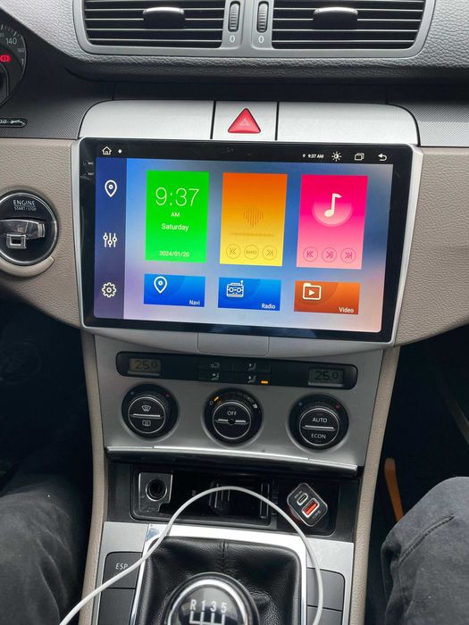 Navigatie Android VW Passat B6 / B7 Carplay Android Auto Wireless
