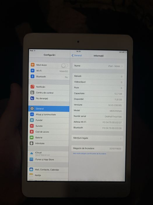 Ipad Mini 2012 Stare Perfecta De Functionare