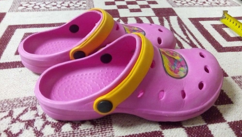 Детски кроксове розови, джапанки №32 - 33 стелка 22см