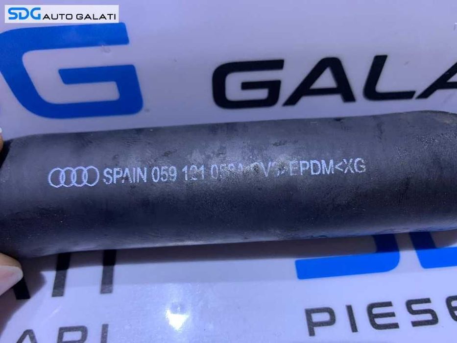 Furtun Conducta Traseu Apa Lichid Racire Motor Antigel Audi A6 C5 2.5 TDI AFB AKN AKE BDG BDH AYM BFC BCZ BAU 1998  - 2005 Cod 059121058A