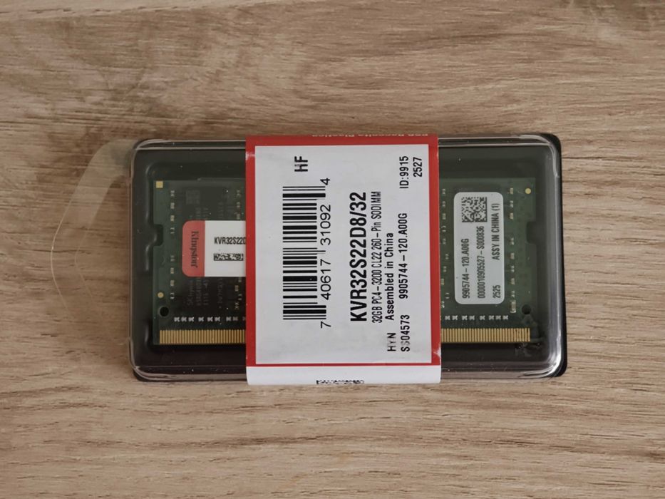 Kingston DDR4 64GB (2 x 32GB) SODIMM KVR32S22D8/32 памет за лаптопи и Mini PC