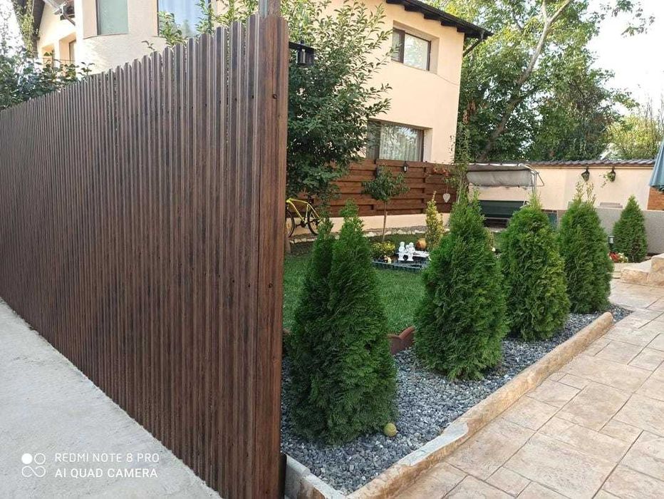 Garduri din sipca metalica si porti de diferite modele si dimensiuni