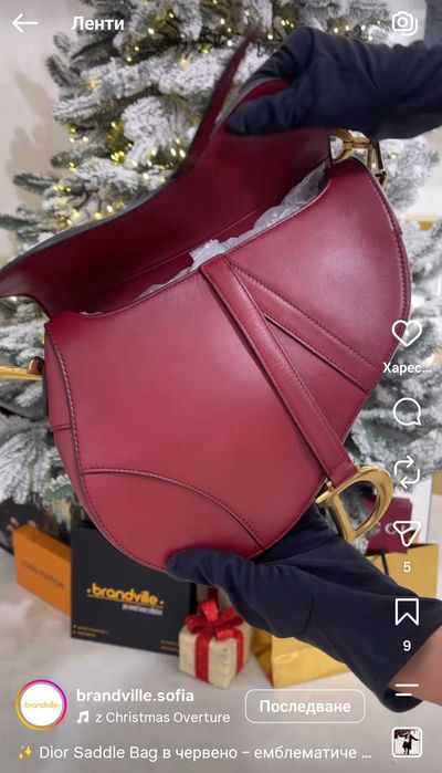 Dior Saddle Bag | Burgundy /с карта