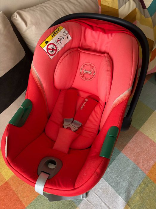 Cybex Aton S2 i-Size Infant Car Seat 0-24m Hibiscus Red