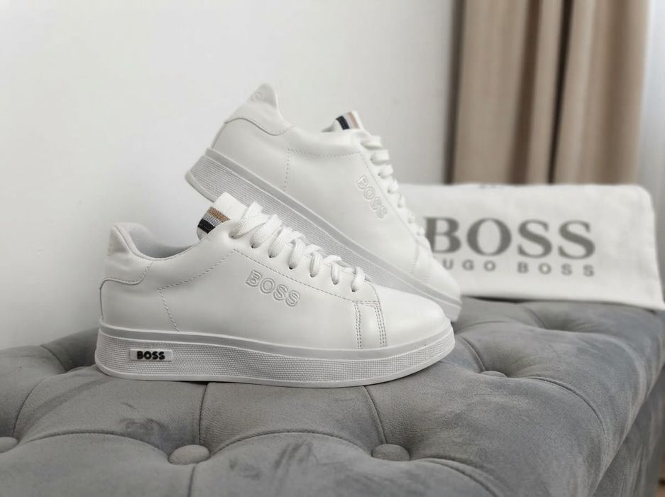 Adidasi Boss Alb - Adidasi Premium