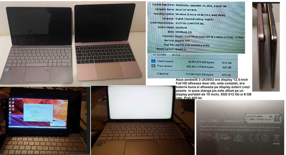 Vand/dezmembrez macbook 2016, 8 Gb DDR3, SSD 512Gb, retina