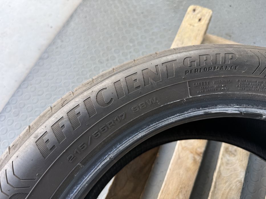 4бр. Летни Гуми С Борд 215/55R/17 -GOODYEAR- DOT:0620- 6.4мм.+5.5мм. *120€ за Комплект*