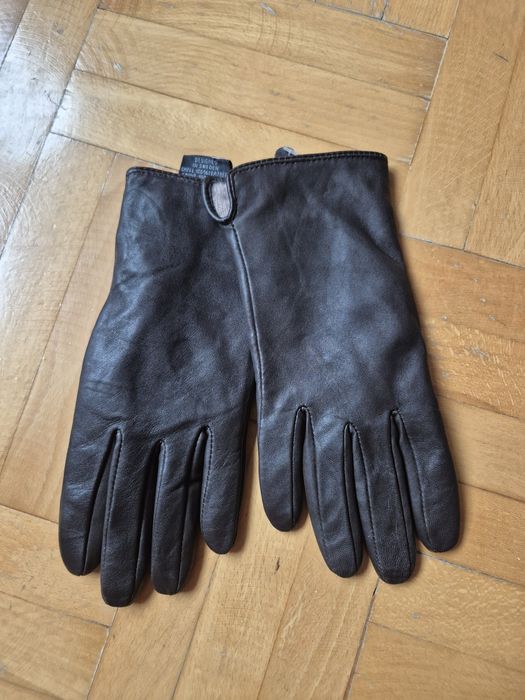 Mănuși premium femei A. Christensen, Piele naturală + Lâna - M