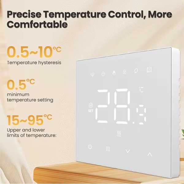 AVATTO WT410-3A Водно подово отопление БЯЛ | ЧЕРЕН