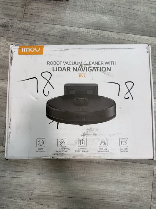 Robot aspirator cu functie mop Imou RV1 RV-L21, 4500Pa, 3200mAh, LiDAR