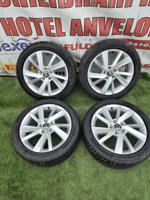 Jante ca noi R 17 5x112 Golf 8 cu 205 50 17 Bridgestone