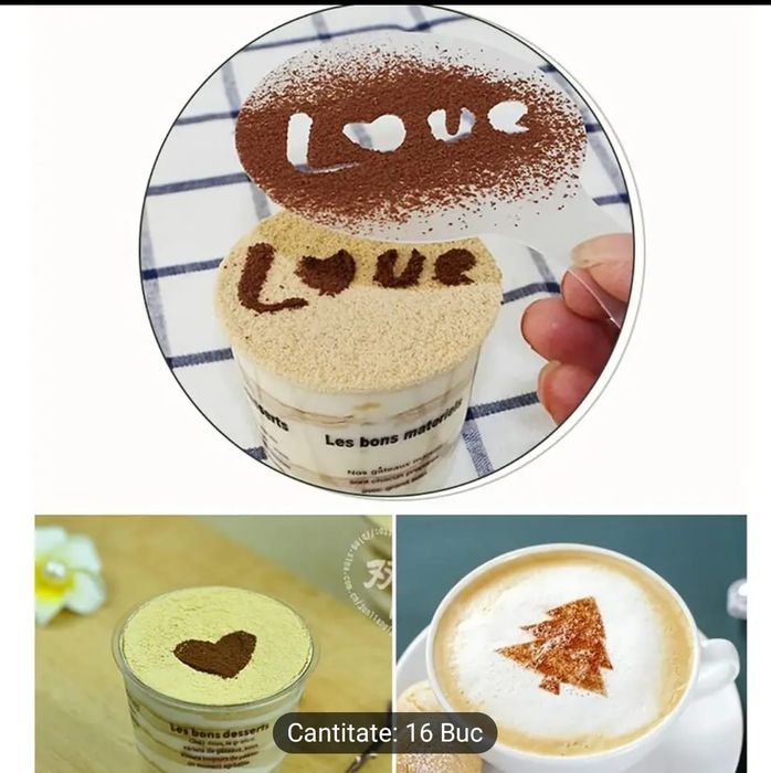 Forme decorative cafea 16buc barista capucino latte