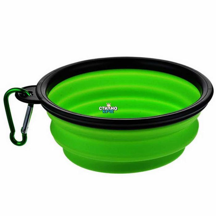 Сгъваема купа за куче с катарама Кучешка купа за вода/храна