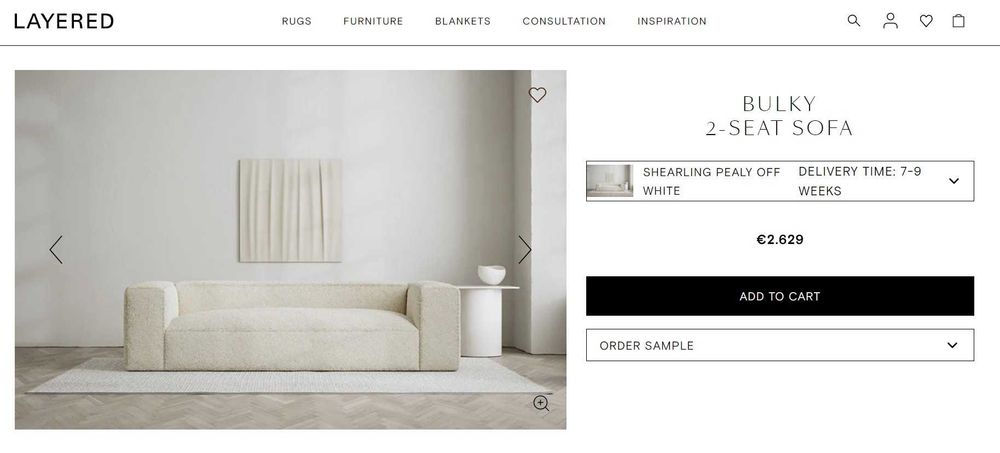 Чисто Нов Луксозен Триместен диван - високо качество