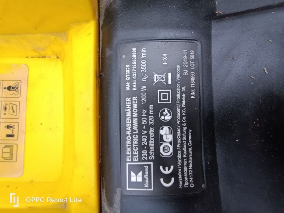 Vănd mașină de tuns gazonul electrică