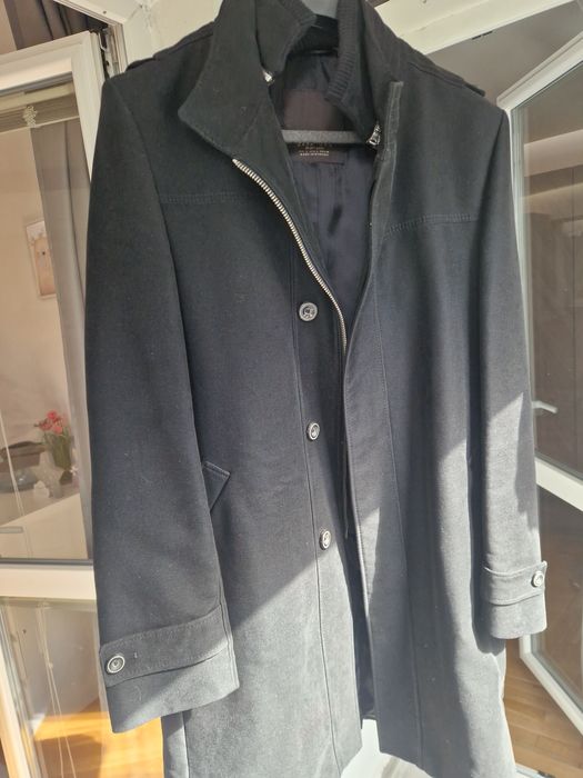 Палто Zara тъмно кафяво размер L