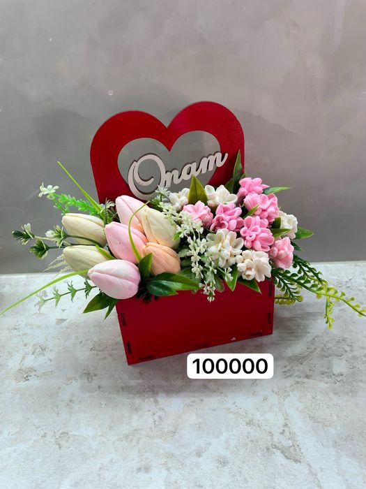 Suniy va sovunli gullar bayram uchun buyurtma qabul qlamz