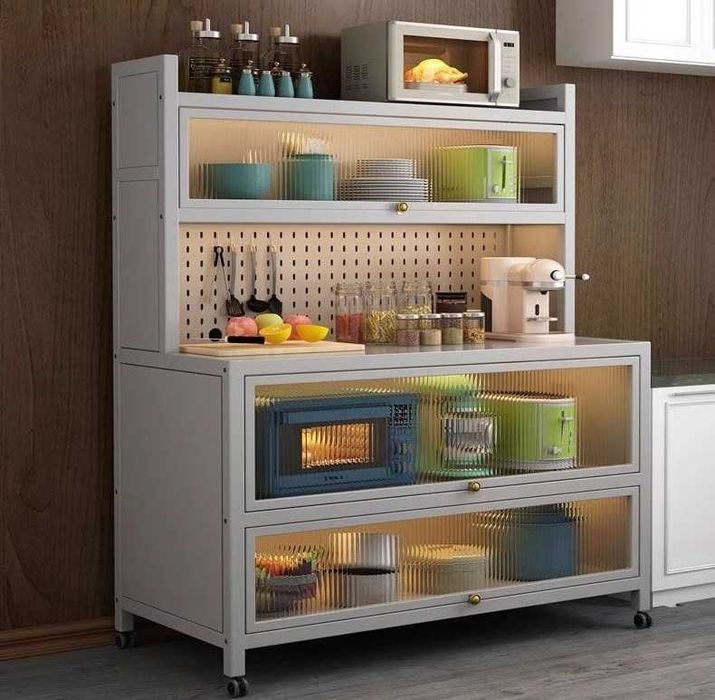 Oshxona uchun ko‘p funksiyali shkafi/ vitrinali  dish-tovoqlar uchun