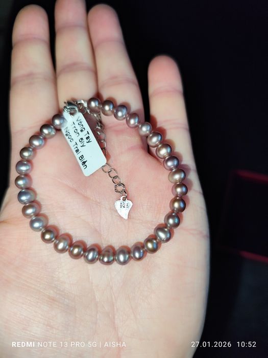 Браслет из чистого жемчуга