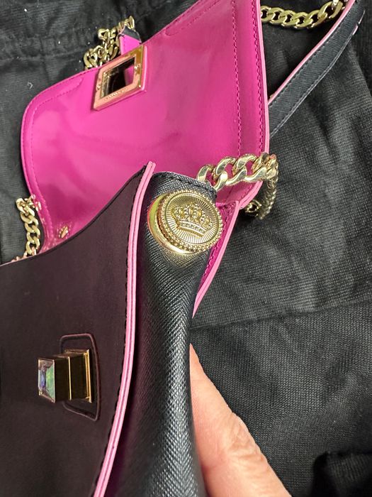 Juicy couture оригинална чанта с верига от естествена кожа